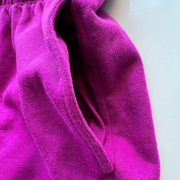 Victorias Secret Pink Fleece Purple Cotton Blend Shorts Embroidered Logo Size XL - Picture 8 of 10